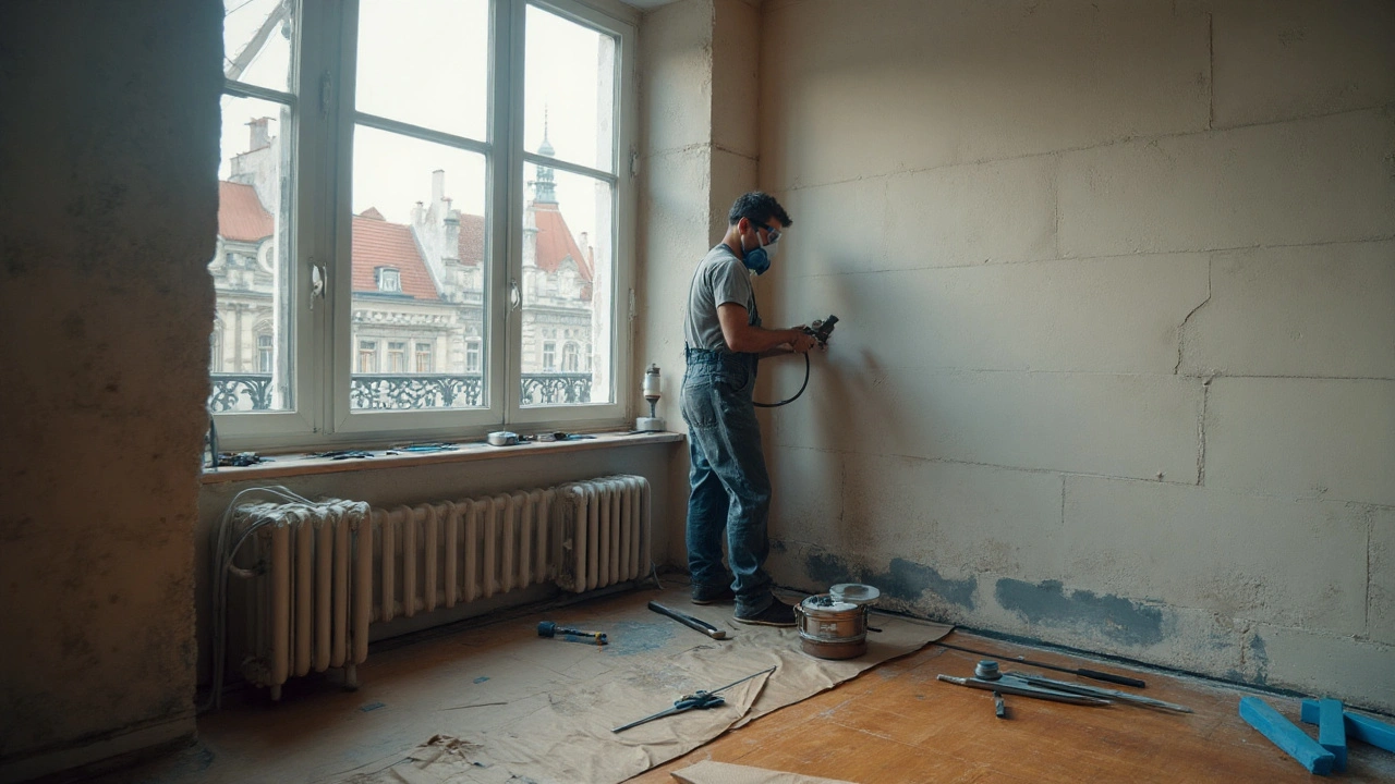 Jak připravit stěnu na malování: krok za krokem, nástroje a časté chyby (2025)