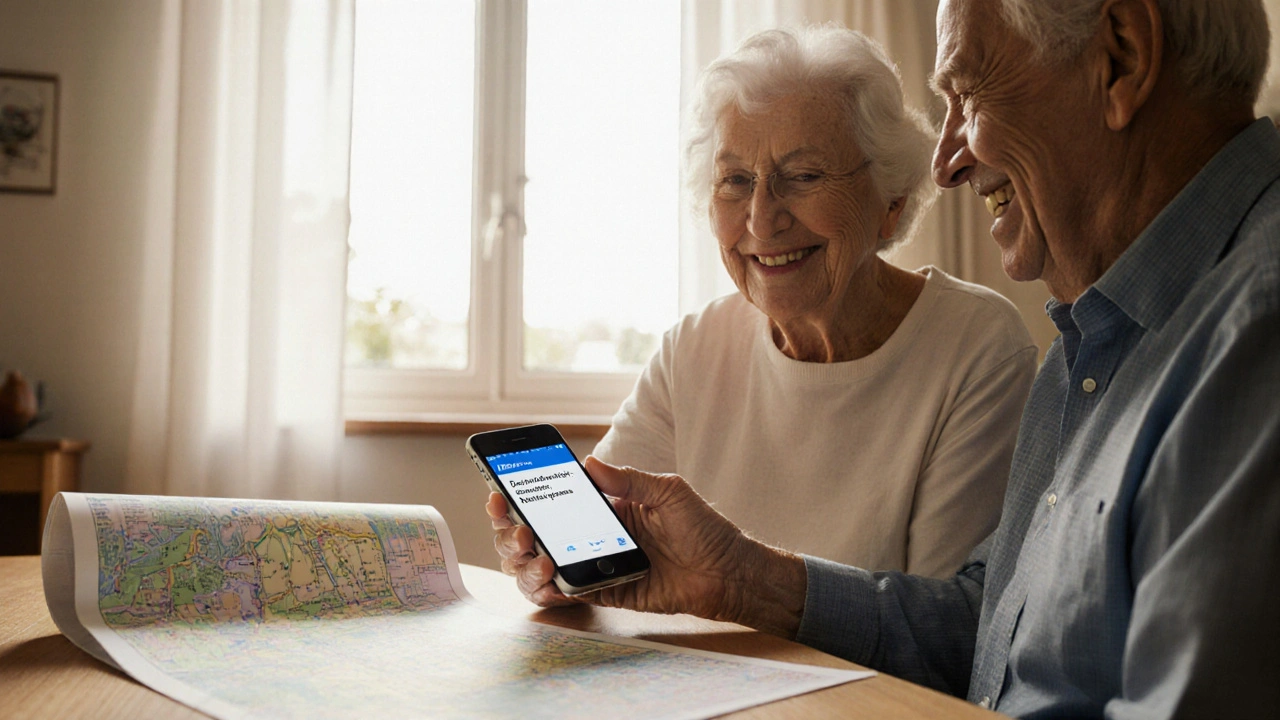 Pár dostává upozornění na smartphone, že námitka proti vkladu byla podána.