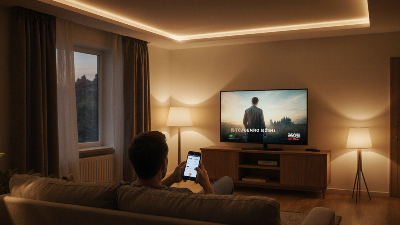 Smart home v obýváku: jak dálkově ovládat světlo a média bez komplikací