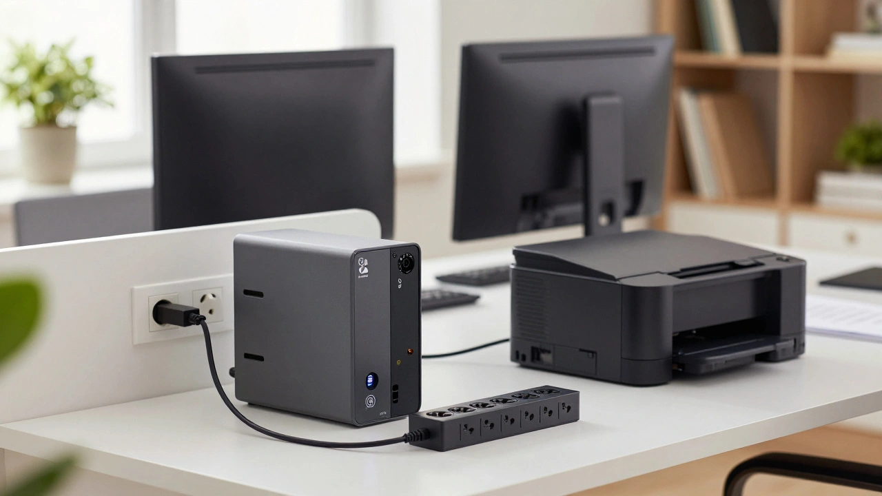 Bezpečnost techniky v home office: jak vybrat přepěťovku a UPS pro ochranu počítače