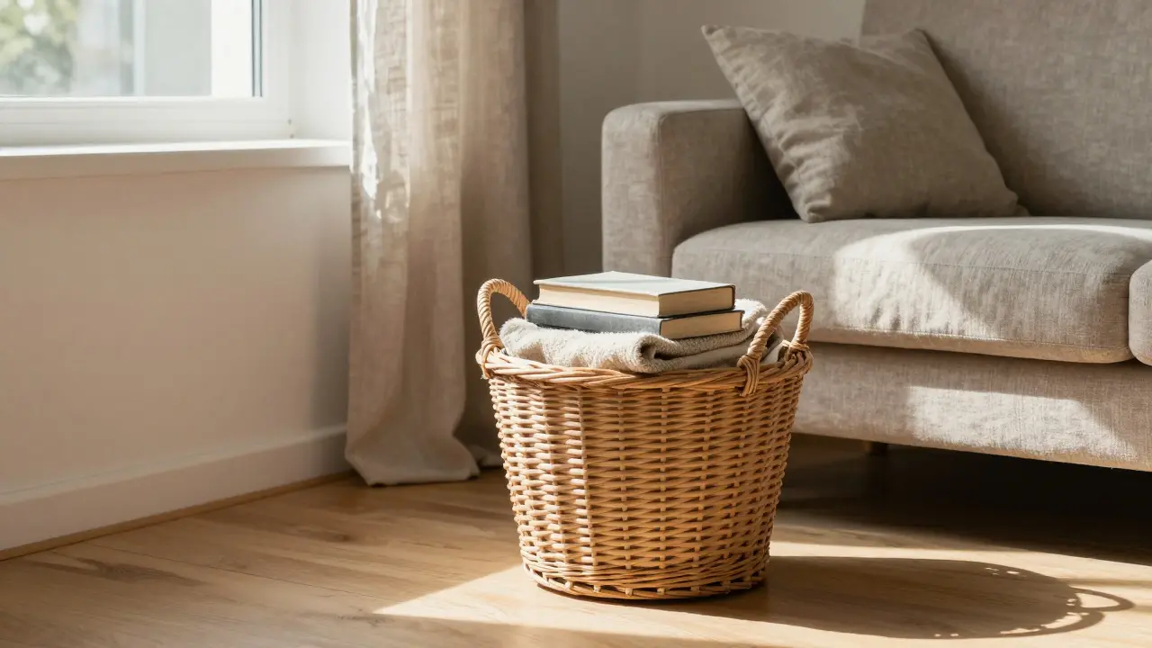 Dekorativní koše: úložný design pro každý pokoj