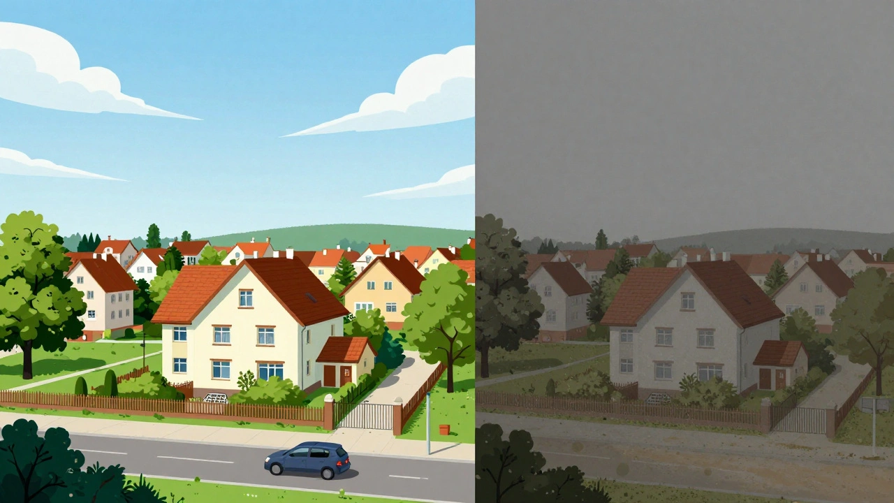 Porovnání domu v Praze s domem v odlehlé oblasti Karlovarského kraje.