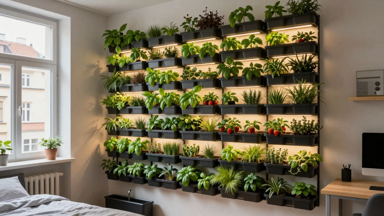Rostliny v garsonce: jak založit vertikální zahradu, která přežije