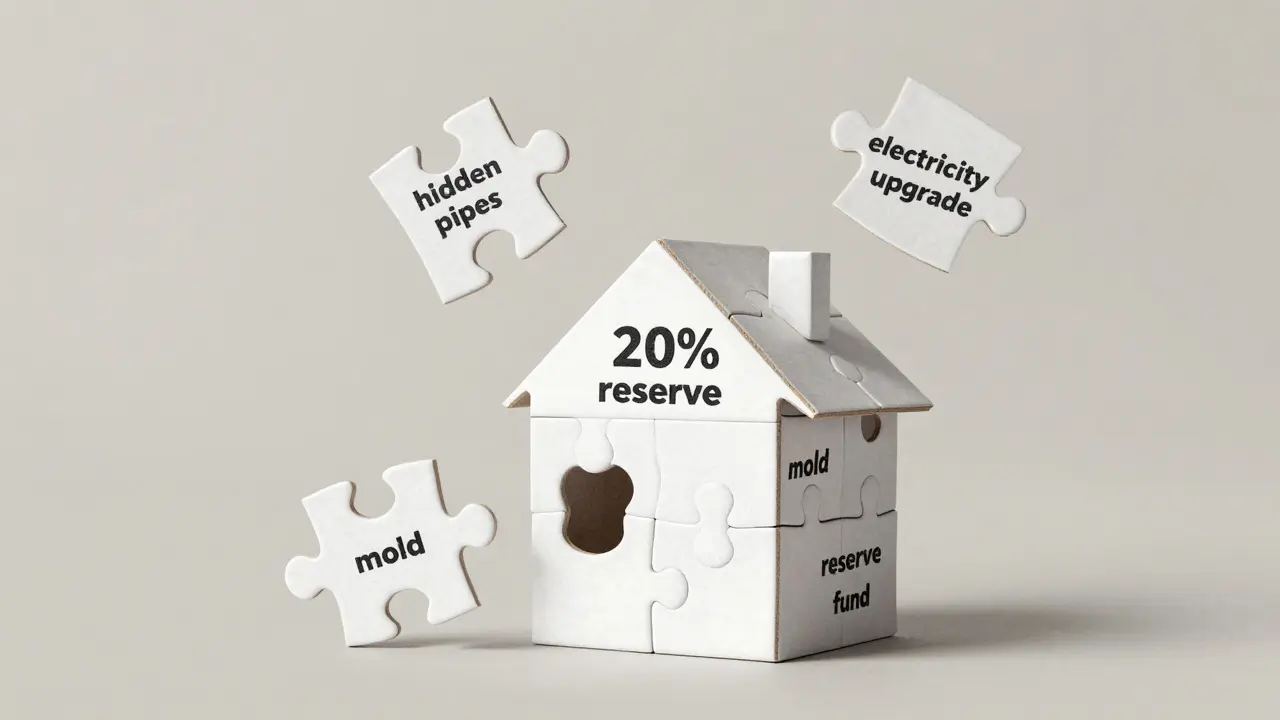 Konceptuální obrázek puzzle s důležitými prvky rekonstrukce a rezervou.