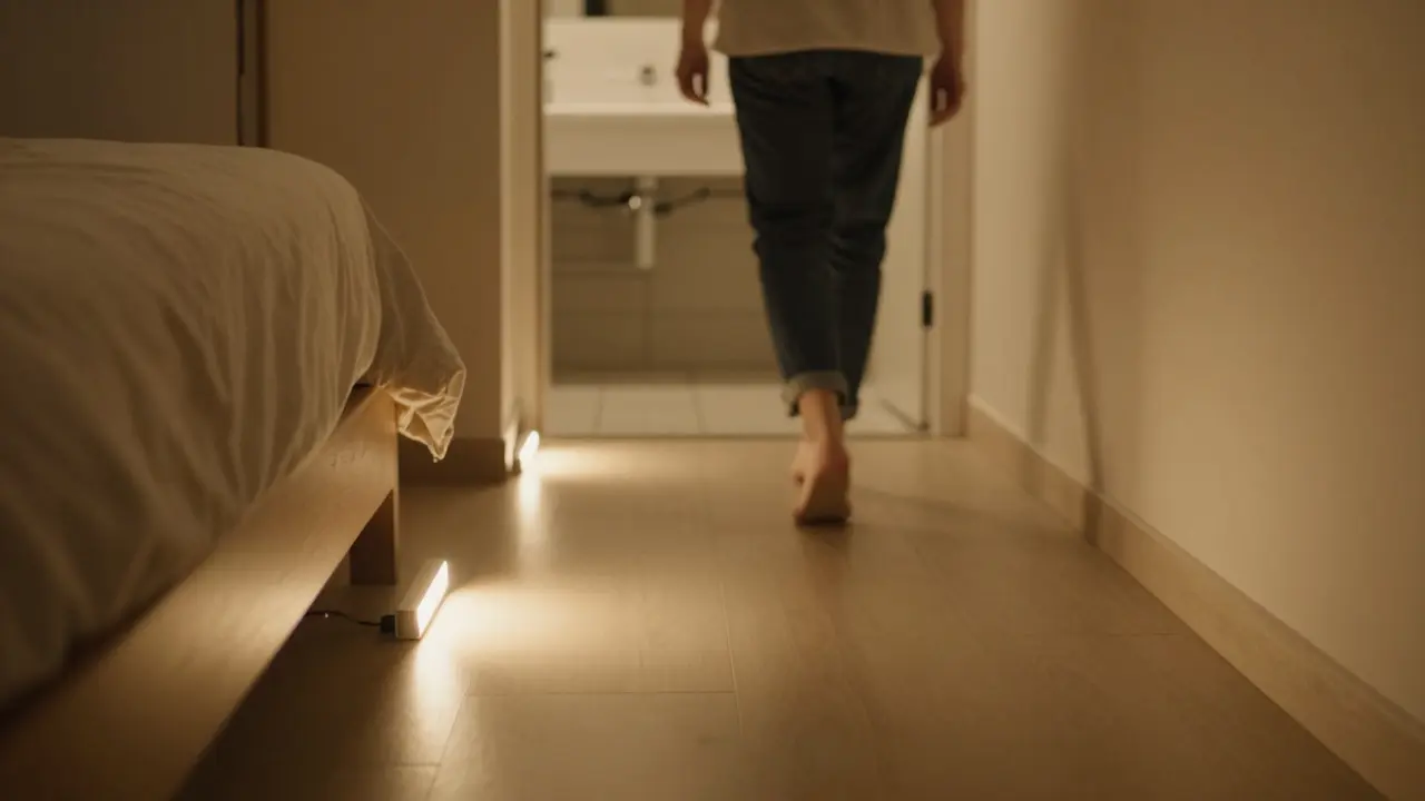 Noční světlo v ložnici: jak zvolit bezpečné a pohodlné osvětlení