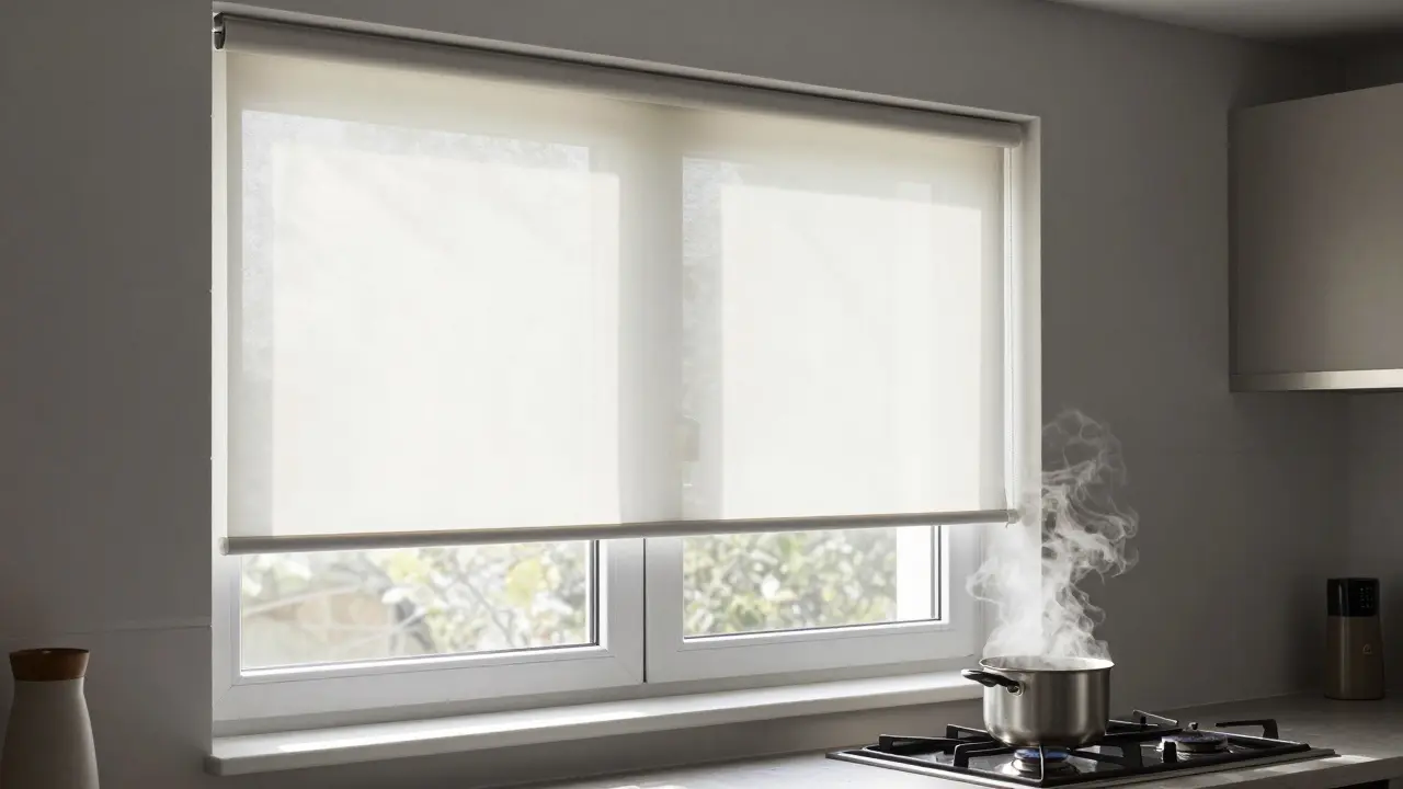 Závěsy a rolety do kuchyně: jak vybrat odolnou textilii a vyhnout se běžným chybám