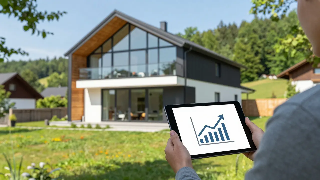 Moderní dům v přírodě jako investice s rostoucí hodnotou