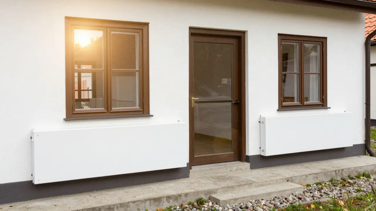 Dům chráněný mobilními bariérami proti povodním