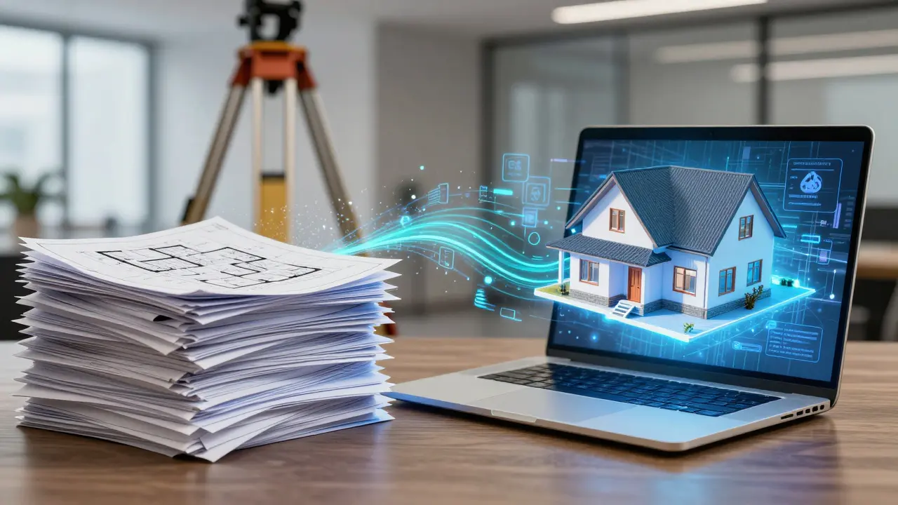 Přechod od papírových plánů k digitálnímu 3D modelu