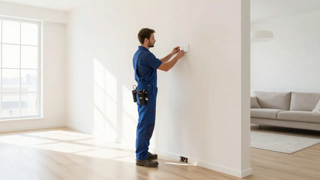Instalace vypínače a zásuvek v moderním interiéru