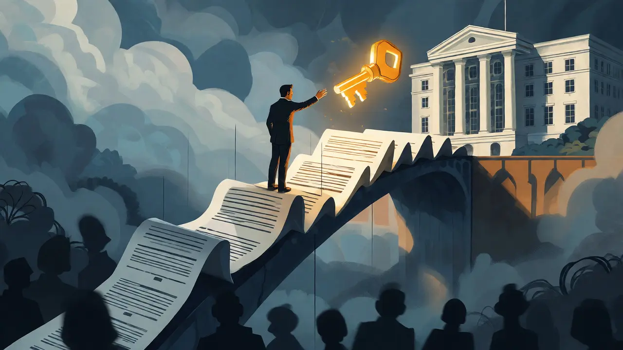 Koncepční ilustrace rizikového období mezi podpisem a zápisem do katastru