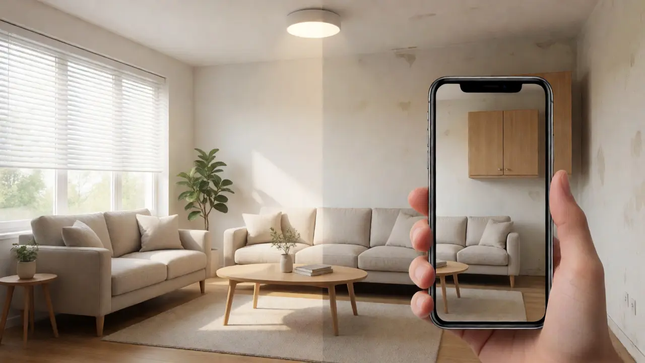 Srovnání digitálního modelu a AR aplikace v chytré domácnosti